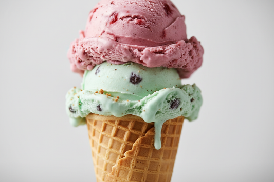 double scoop ice cream cone